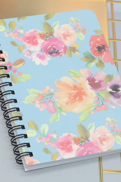 Spiral-bound journal (Blue)