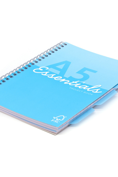 A5 spiral-bound journal (Blue)