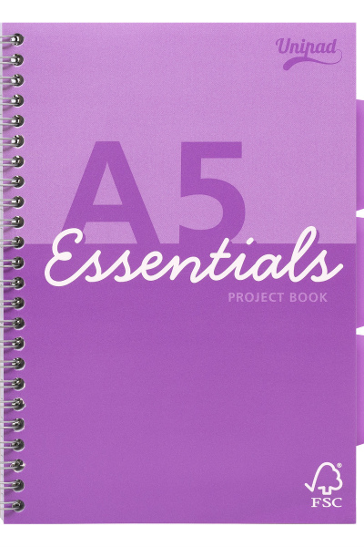 A5 spiral-bound journal (Purple)